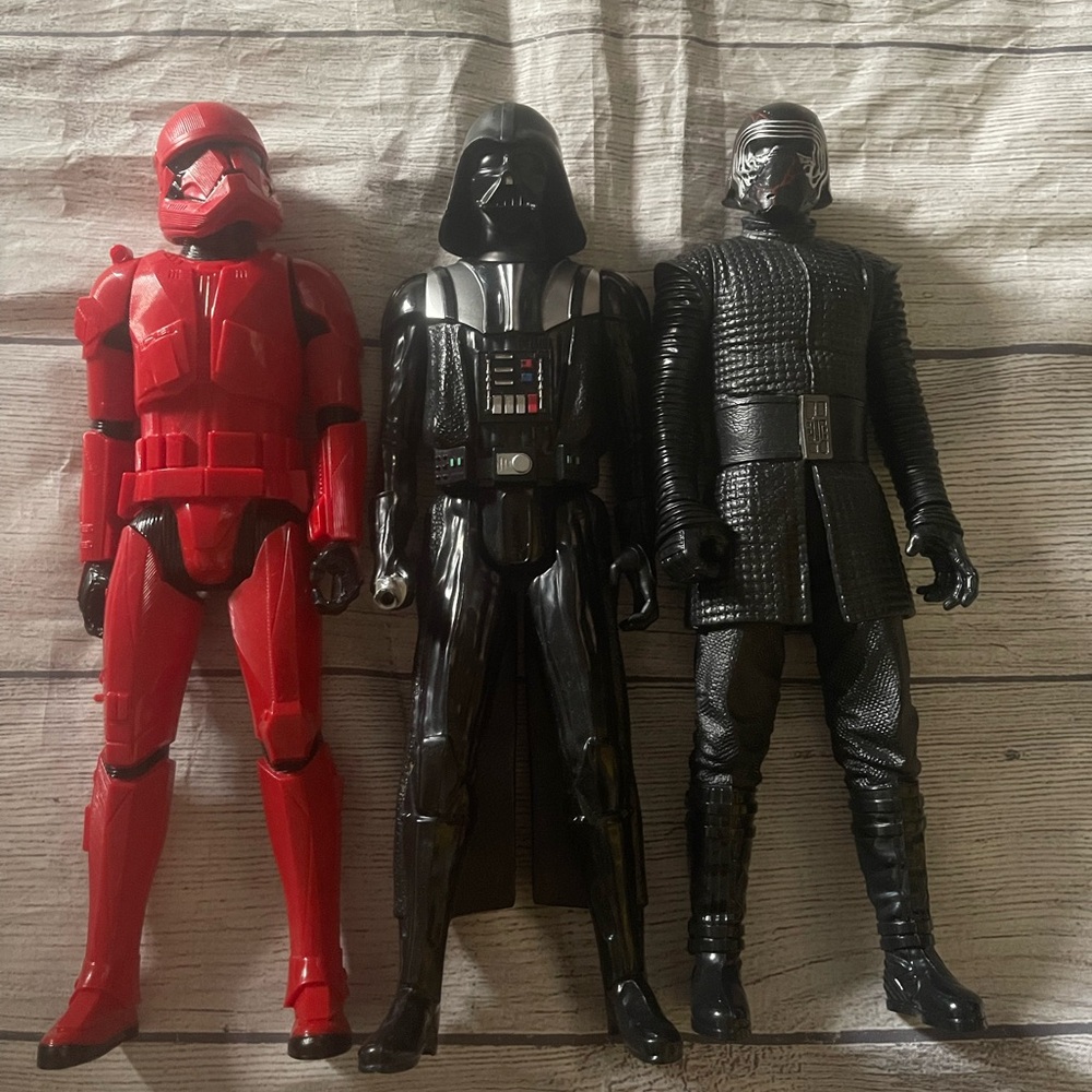 Dark Vader (2) and storm trooper action figure